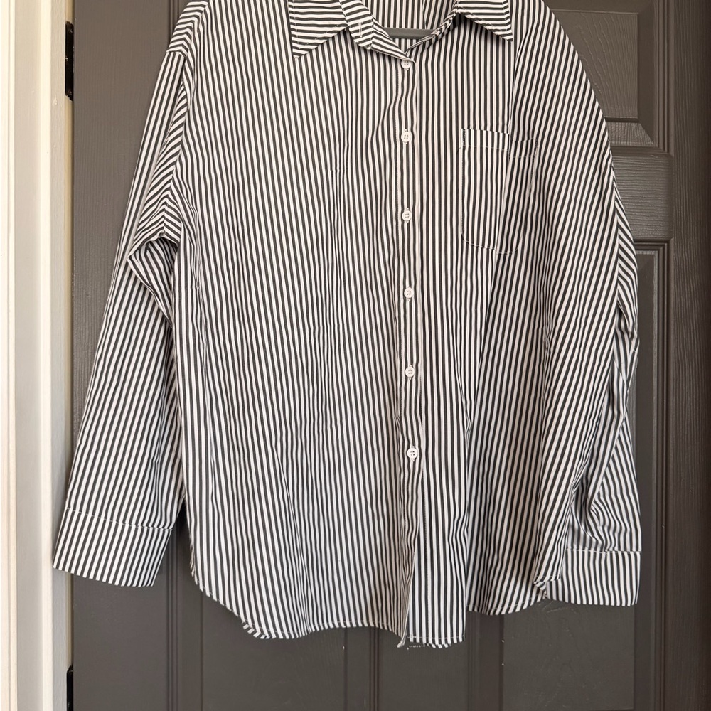 Classic Striped Button-Down Shirt